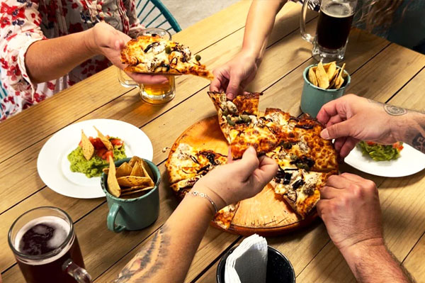 Pizza and Beer in Cozumel